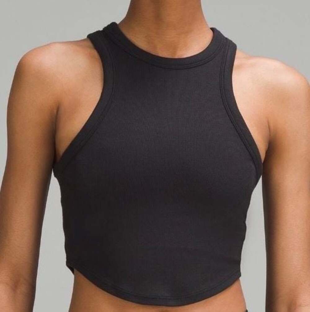 Lululemon Hold Tight Cropped Tank Top in Black